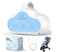 Robofun Passeggino Rocker - 2025 Originale Aiuto a Dormire per Bambini, Dispositivo Automatico Per Cullare Il Passeggino, Timer, Universale