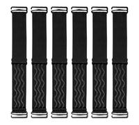 ROBOHOOK 6 fasce elastiche per parrucche, fascia regolabile per parrucche, antiscivolo, con strisce in silicone antiscivolo e fibbie rimovibili, cinghia elastica per fissare la parrucca, per parrucca