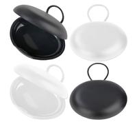 ROBOHOOK Set di 4 tappi per le orecchie, mini portatili, adatti per viaggi, viaggi di lavoro, attività all'aperto, portachiavi, tappi per le orecchie, bigiotteria, pillole (rotonde)