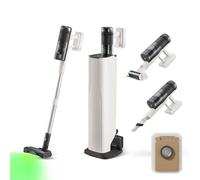 roborock H60 Hub Pro Aspirapolvere senza fili con stazione di svuotamento automatico da 3 l, stazione di ricarica, batteria rimovibile da 80 min, 170 AW