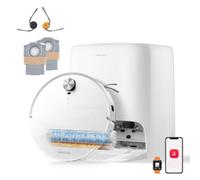 roborock Qrevo Edge 2 Flow Robot Aspirapolvere Lavapavimenti con Rullo | 35.000Pa, SpiraFlow2.0, 8,98 Slim, Antigroviglio, Protezione Intelligente dei Tappeti, Evita Oltre 280 Oggetti,Videochiamata