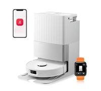 roborock Qrevo Edge S5A Robot Aspirapolvere Lavapavimenti, Antigroviglio, Spazzola Laterale e Mocio FlexiArm, 18.500 Pa, 10 mm Sollevamento Automatico dei Moci, Evita Ostacoli, Stazione Tutto in Uno