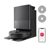 roborock Qrevo Master Set Robot Aspirapolvere con Funzione Mopping&Mop Sollevabile, Design FlexiArm, Potenza di Aspirazione HyperForce® di 10.000 Pa, Rilevamento dello Sporco, Nero