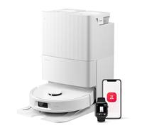 roborock QV 35S Robot Aspirapolvere, 10.000Pa, Antigroviglio, Panno Sollevabile, Autolavaggio, Asciugatura ad Aria, Stazione Tutto in Uno, Evitare Ostacoli, Strategie Pulizia dei Tappeti, Bianco