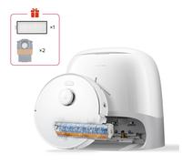 Qrevo Curv 2 FlowX - ROBOROCK Robot Aspirapolvere e Lavapavimenti, Bianco - Nouvo