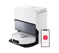roborock S8 MaxV Ultra Robot Aspirapolvere e Lavapavimenti, RockDock Ultra 8-in-1 Stazione Autopulente, Distributore Auto di Detersivo, 10000Pa, Reactive AI 2.0, Lavaggio Mocio ad Acqua Calda