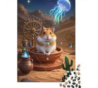 Roborovski Hamster Jigsaw for Adults 1000 Piece Brainteasing Home Decoration Gift Giving Challenge 1000pcs (75x50cm)