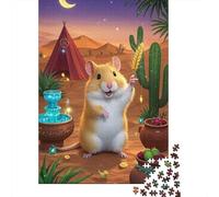 Roborovski Hamster Jigsaw for Adults 1000 Piece Brainteasing Puzzle Education Gifts for Men Challenging Game 1000pcs (75x50cm)