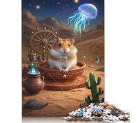 Roborovski Hamster Jigsaw Puzzle Impossibili 1000Pcs Decorazione Per La Casa. Giochi Rilassamento E Intelligence Per Adulti E Bambini Da 12 Anni 1000pcs (75x50cm)