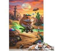 Roborovski Hamster Jigsaw Puzzle Impossible 1000 Pezzi Decorazione Per La Casa. Giochi Rilassamento E Intelligence Per Adulti E Ragazzi Da 14 Anni 1000pcs (75x50cm)