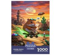 Roborovski Hamster Jigsaw Puzzle Impossible 1000Pcs Decorazione Per La Casa. Giochi Rilassamento E Intelligence Per Adulti E Ragazzi Da 14 Anni 38x26cm/1000pcs
