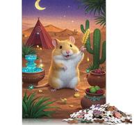 Roborovski Hamster Jigsaw Puzzle Impossible 1000Pcs Decorazione Per La Casa. Giochi Rilassamento E Intelligence Per Adulti E Ragazzi Da 14 Anni 1000pcs (75x50cm)