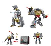 Robosen Edizione Flagship Grimlock Robot: Primo robot trasformabile automatico a doppia forma al mondo, controllato vocalmente e con integrazione App