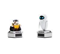 Robosen Set Mini Robot WALL·E & EVE - Robot Intelligenti Disney Pixar con Voce, Luci e Movimento | Personaggi Programmabili con Base Intelligente e Batteria Ricaricabile