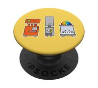 Robot amici felici dvd tech hardware elettronico PopSockets PopGrip Adesivo