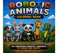 Robot Animal Coloring Book
