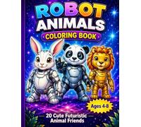 Robot animals colour book