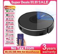 Robot aspirapolvere ABIR X6PRO, sistema Smart Eye, linee No-Go APP, linea virtuale APP, aspirazione 6000PA, mop bagnato intelligente per la casa