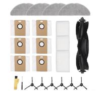 Robot Aspirapolvere Accessori Per Tapo Rv30 Max Per Plus Rv20 Max Con Spazzola Principale Spazzole Laterali Filtri Lavabile Mop E Sacchetti Sigillati