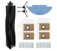 Robot Aspirapolvere Accessori Set con Spazzola Rullo Spazzole Laterali Sacchetti di Polvere Filtri Mop Panno per Laresar per L6 Nex