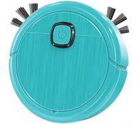 Robot aspirapolvere da 7,6 cm, robot per pulire con giroscopio di navigazione, motore silenzioso senza spazzole per la rimozione dei peli di animali domestici, design sottile per sotto i mobili (blu