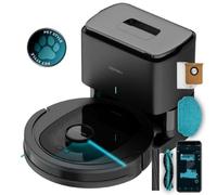 Robot aspirapolvere domestico Cecotec Conga 8490 Ultimate Ultra Power, navigazione laser, controllo app, base autosvuotante da 2,5 L, 7000 Pa.