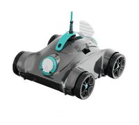 ROBOT ASPIRAPOLVERE E LAVAPAVIMENTI BESTWAY AquaTronix G200 - per piscina, Potenza 70 W, Lavapavimenti, Autonomia fino a 90 min, Base di carica, Grigio, Turchese