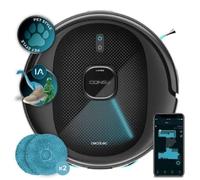 Cecotec Robot Aspirapolvere e Friegasoli con IA Conga 9990 AI Spin Revolution Ultra Power. 10000 Pa, Navigazione Intelligente, Spazzare, Aspira, Scrub e Passa Gli Moppi, Autonomia 240 minuti, Spazzola