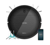ROBOT ASPIRAPOLVERE E LAVAPAVIMENTI CECOTEC Conga M10 e, controllo app, ritorno automatico, Potenza 100 W, Lavapavimenti, Autonomia fino a 150 min, Base di carica, Nero