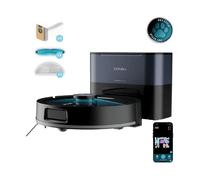 ROBOT ASPIRAPOLVERE E LAVAPAVIMENTI CECOTEC Conga Y80 Pro, Potenza 1000 W, Lavapavimenti, Autonomia fino a 240 min, Base di carica, Nero, Grigio scuro