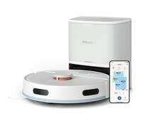 PHILIPS Robot Aspirapolvere Serie 2000 - Aspirazione 2700 Pa, Navigazione Laser, HomeRun App, Stazione di Svuotamento Automatica, 130 minuti di Autonomia, Modalità Tappeto (XU2100/20)