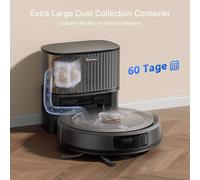 Robot Aspirapolvere e Lavapavimenti Teendow D10S MAX con Stazione di Svuotamento Automatico, 2-in-1, Aspirazione Potente 4500Pa, Navigazione Intelligente con Mappatura