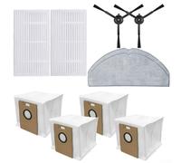 Robot Aspirapolvere Kit per Tapo RV20 Max per Plus RV30 Max con Spazzola a Rullo Spazzole Angolo Spazzole Filtri Panni Mop Borse