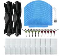 Robot Aspirapolvere Parti di Ricambio per Lubluelu SG60 Per SL60 32pcs Kit con Spazzole Efficaci, Filtri, Panni Mop
