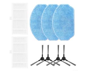 Robot Aspirapolvere Ricambi Bundle per Conga M10 Per Xtreme e per BR151: Spazzole Laterali, Carta Filtro, Panni di Pulizia Mop (A)
