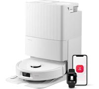 Robot aspirapolvere Roborock QV 35S, aspirazione 10.000 Pa, lavapavimenti rotante elevato, base multifunzione