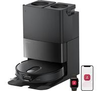 Roborock Qrevo Slim Robot Aspirapolvere e Lavapavimenti, Altezza 8,2 cm, Navigazione 3D ToF, Aspirazione 11.000 Pa, Sistema Carpet Boost+, Lavaggio Mocio Roborock