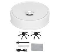 Robot Aspirapolvere Robot 3 in 1, Tecnologia Smart Sensing Anti Caduta Forte Aspirazione Ostacolo Robot Spazzante Intelligente Per Pulizia Quotidiana del Pavimento dei Peli di Animali Domestici Bianco