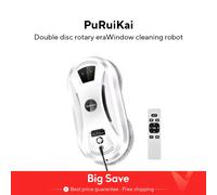 PuRuiKai Robot aspirapolvere ultra sottile per la pulizia dei vetri robot per la pulizia dei vetri WHITE