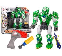 Robot assemblabile con trapano e cacciavite verde