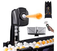 Robot automatico da ping pong con 36 livelli di rotazione, macchina portatile per allenamento da solo, partner di pratica con 100 palline