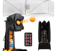 Robot automatico da ping pong con 9 modalità di servizio della palla, macchina per allenamento da ping pong per pratica professionale sul tavolo