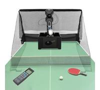 Robot automatico per palline da ping pong, macchina elettrica da ping pong con 100 palline e rete di lancio, telecomando, diverse modalità di servizio, lanciapalline da pingpong