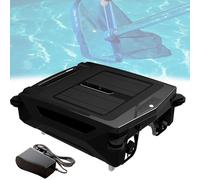 Robot automatico senza fili per la pulizia della piscina, a energia solare con doppia ricarica, 2 modalità di velocità, prevenzione intelligente degli ostacoli per la pulizia della superficie della