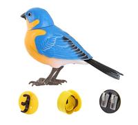 Robot Bird, giocattolo elettrico per uccelli che cantano e cinguettano, attivato da movimento e suono, a batteria, simpatico giocattolo interattivo per bambini, statuette di uccelli, statuine di