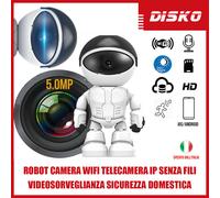 ROBOT CAMERA WIFI TELECAMERA IP SENZA FILI VIDEOSORVEGLIANZA SICUREZZA DOMESTICA
