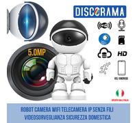 ROBOT CAMERA WIFI TELECAMERA IP SENZA FILI VIDEOSORVEGLIANZA SICUREZZA DOMESTICA