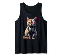 Robot Cat degli Cyborg AI Cats Robotic Kitten Dystopian Canotta