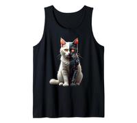Robot Cat degli Cyborg AI Cats Robotic Kitten Dystopian Canotta