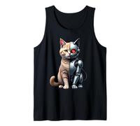 Robot Cat degli Cyborg AI Cats Robotic Kitten Dystopian Canotta
